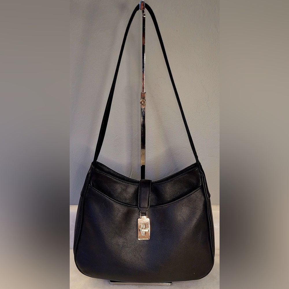 Liz Claiborne Shoulder Bag - Black - Stylish and Functional -EUC with Small Flaw
